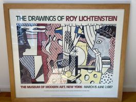 Original Plakat „The Drawings of Roy Lichtenstein“ MoMa 1987