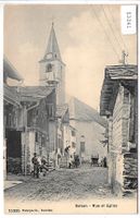 Salvan - Rue et Eglise - animee