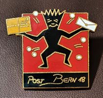 Q116 - Pin Post PTT Bern 18 Paket Brief Männchen  Nr. 284