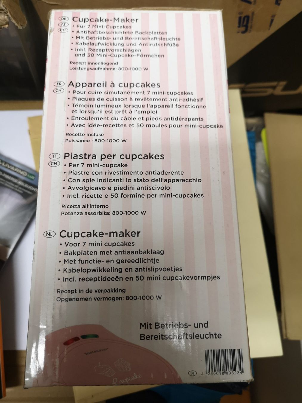 Elettrodomestici da cucina: Dessert Cupcakes Maker Mini Rosa Backen Muffin Maker – Nuovo (secondo la descrizione) da Kloten venduto da Thaipc 3