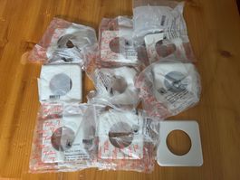 Abdeckplatte Standard 90x90mm, Loch 50mm, Feller 10Stk. neu
