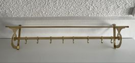 Vintage Garderobe aus Messing 