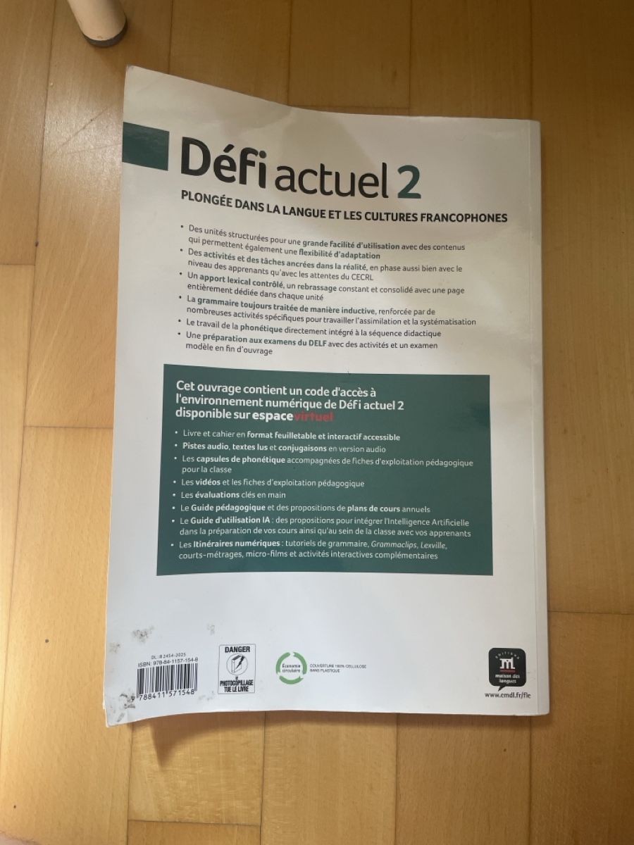 Bücher: Défi actuel 2 - BMS Französisch – Gebraucht aus Zürich von normsi 1
