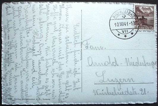 Cartoline postali: RIGI-KALTBAD mit den Berneralpen – Usato da Jona venduto da philajona 1