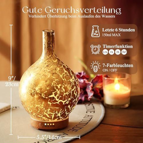 Luftbefeuchter: Diffuser Luftbefeuchter,150ml Handgeblasen – Neu und originalverpackt aus Hundwil von Stallone6 4