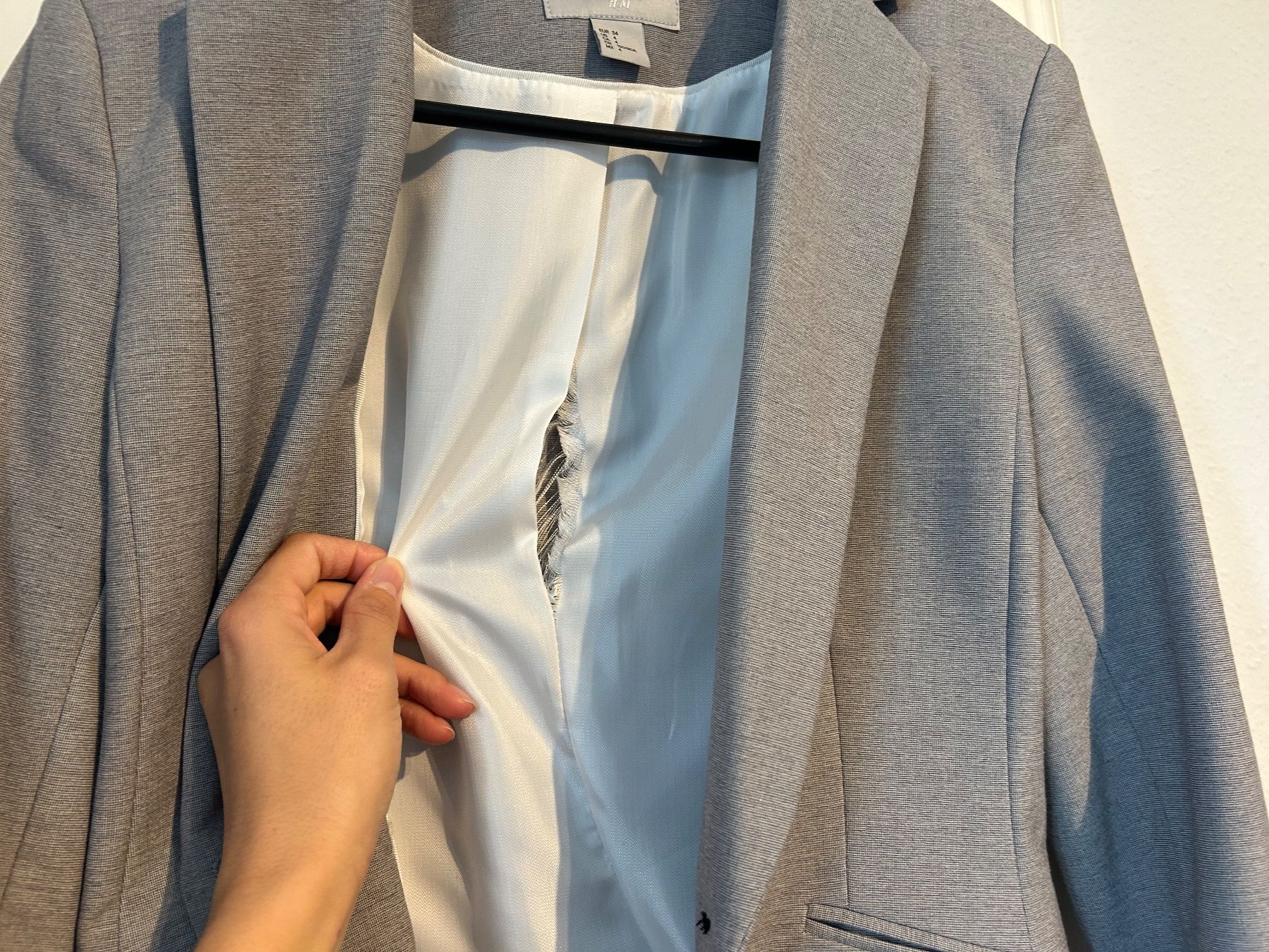 H&M Giacche: H&M Blazer, grau, Grösse 34 – Usato da Zürich venduto da la_222 5