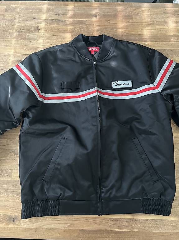 Supreme Giacche: Supreme Reflective Stripe Work Jacket Black – Nuovo e nell'imballaggio originale da Langenthal venduto da Cico77 1