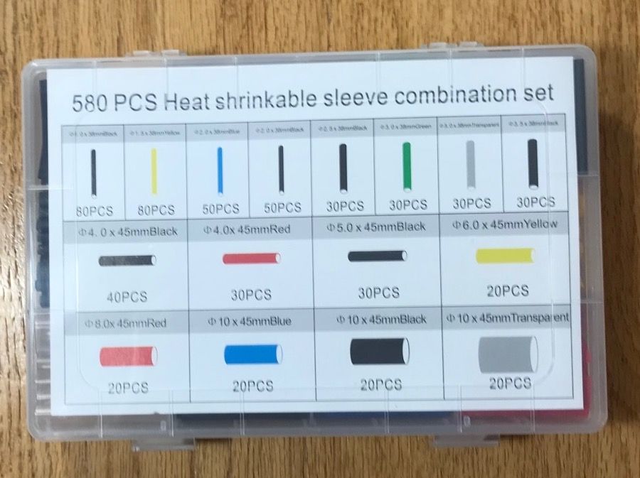 Componenti elettronici: Kit tubes thermorétractables, 580 pièces – Usato da Zug venduto da OrturMullerMac 1