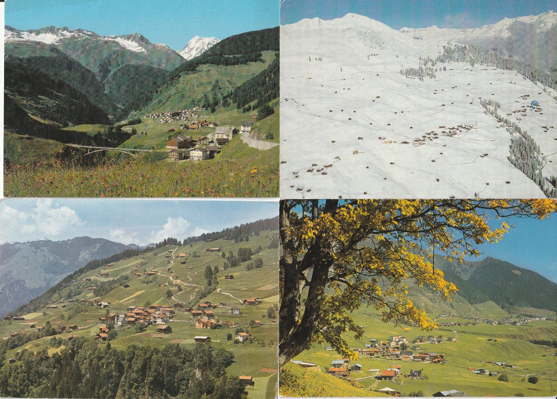 Cartoline postali: 24 AK. Dörfer-Ortschaften Graubünden – Usato da Lumbrein venduto da made02 6