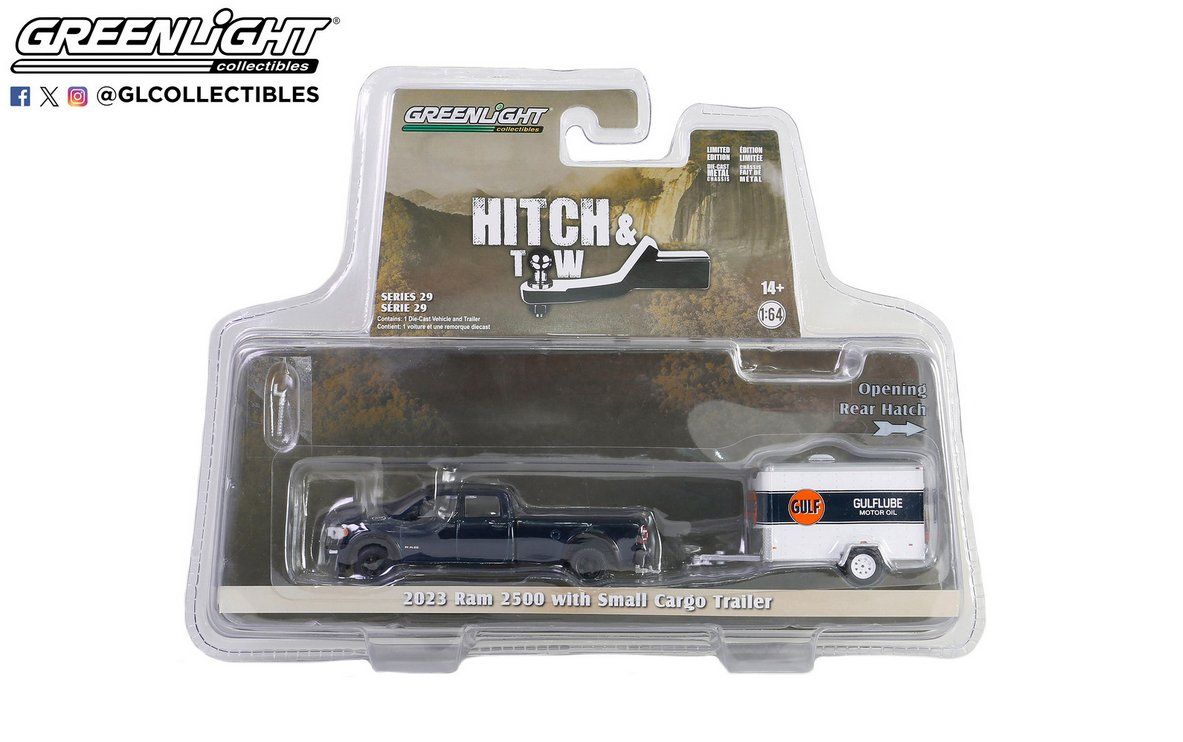 Greenlight Modellautos: 2023 Dodge Ram 2500 with Small Cargo Trailer – Neu und originalverpackt aus Lenzburg von kh-modelle 1