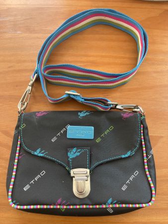 Etro Profumi Umhängetasche schwarz bunt sehr praktisch