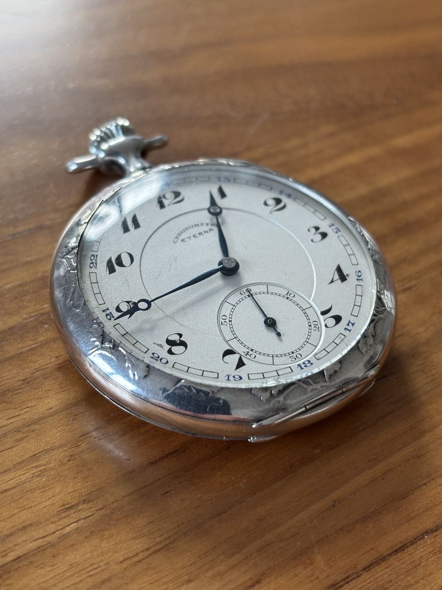 Eterna Orologi: Taschenuhr Haldengut Bier nicht Feldschlösschen – Usato da Neuenhof venduto da redballexpress