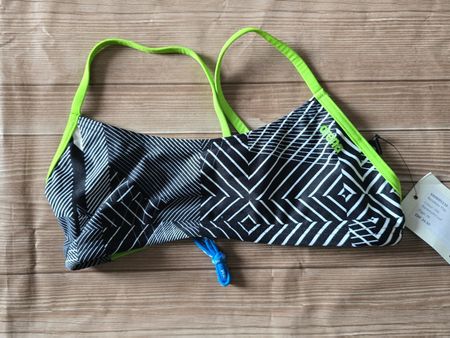 🤩​​ Arena Bikini-Top / Bralette - S - Geometric & Neon