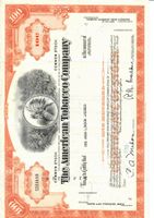 Original-Aktie American Tobacco Company, 8. Mai 1969