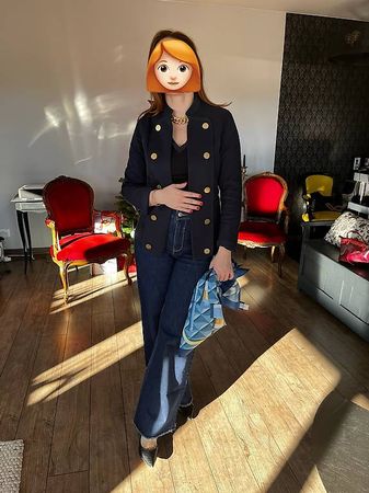Veste bleu marine taille S
