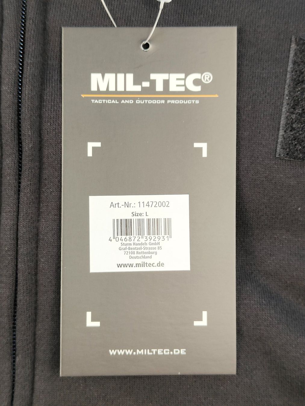 Uniformi: Tactical Kapuzenjacke, schwarz, Grösse L – Nuovo (secondo la descrizione) da Bauma venduto da SwissMilitaria 3