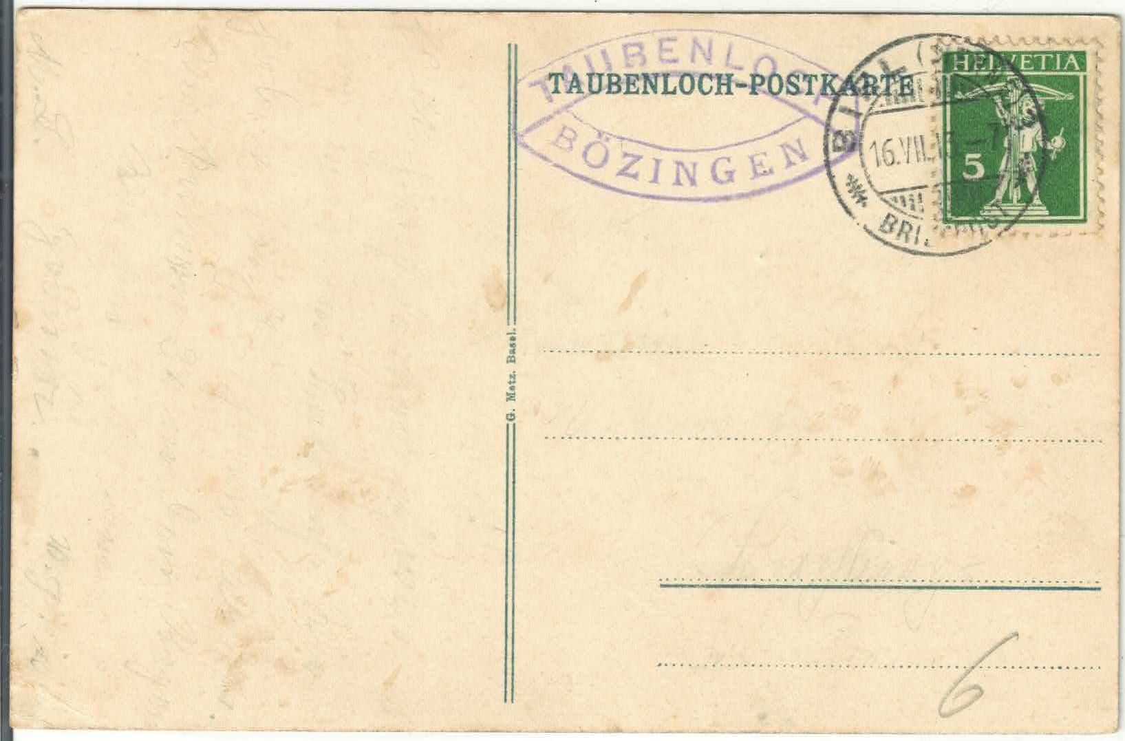 Cartoline postali: Biel/Bienne - Taubenloch - coloriert – Usato da Ettingen venduto da Kartenplanet 1