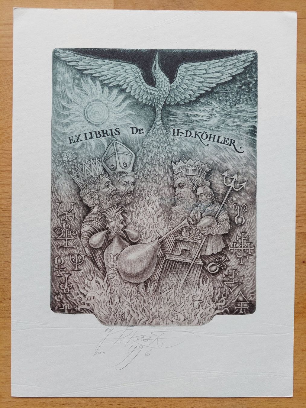 Dipinti: Exlibris Peter Kocak - Original Radierung signiert – Usato da Obfelden venduto da Exlibris-Art 1