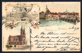 Litho Basel, Teilansicht, Münster, Hoff