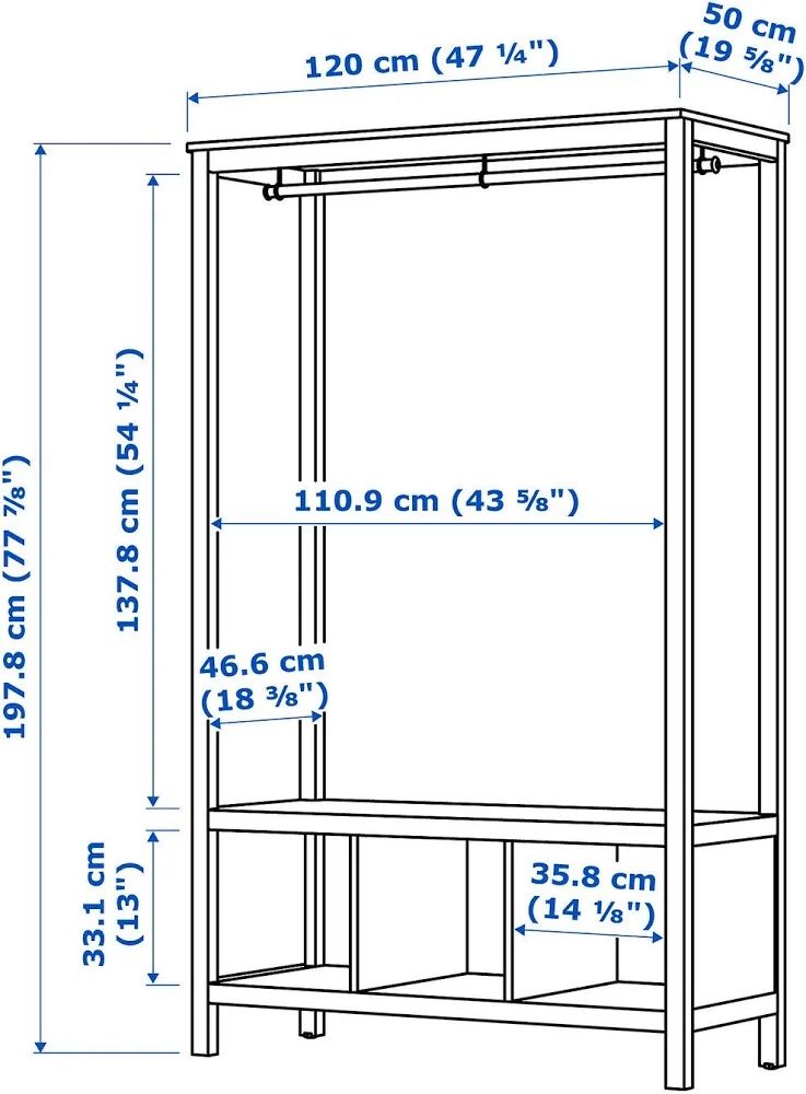 Ikea Porte manteau: Ikea Hemnes Garderobe  – D'occasion à Volketswil par sujitrad92 3