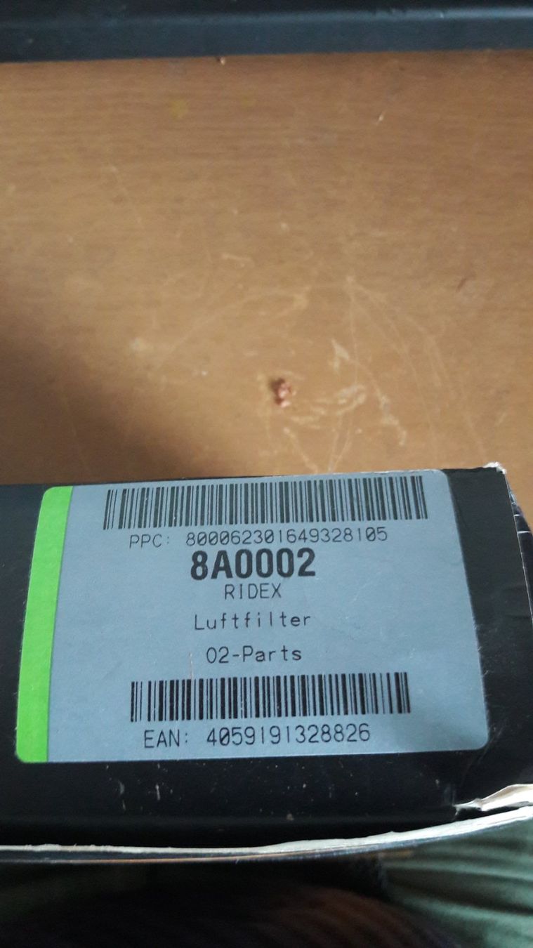 Lüftung: Filtre à air Ridex  Luftfilter 8A0002 – Neu und originalverpackt aus Laufen von Mann455 6