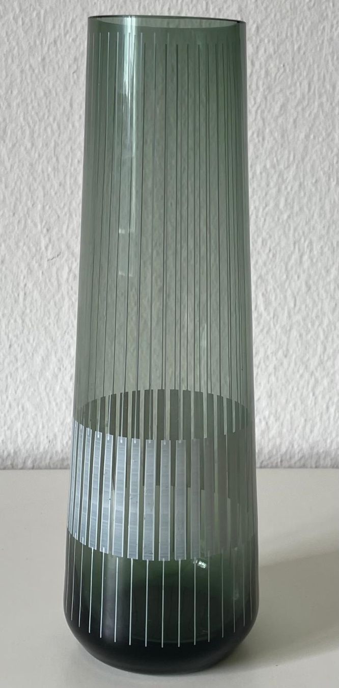 Vasi & Recipienti: Glasvase anthrazit schlicht modern mcm Herbert Kny – Usato da Basel venduto da Jcva 6