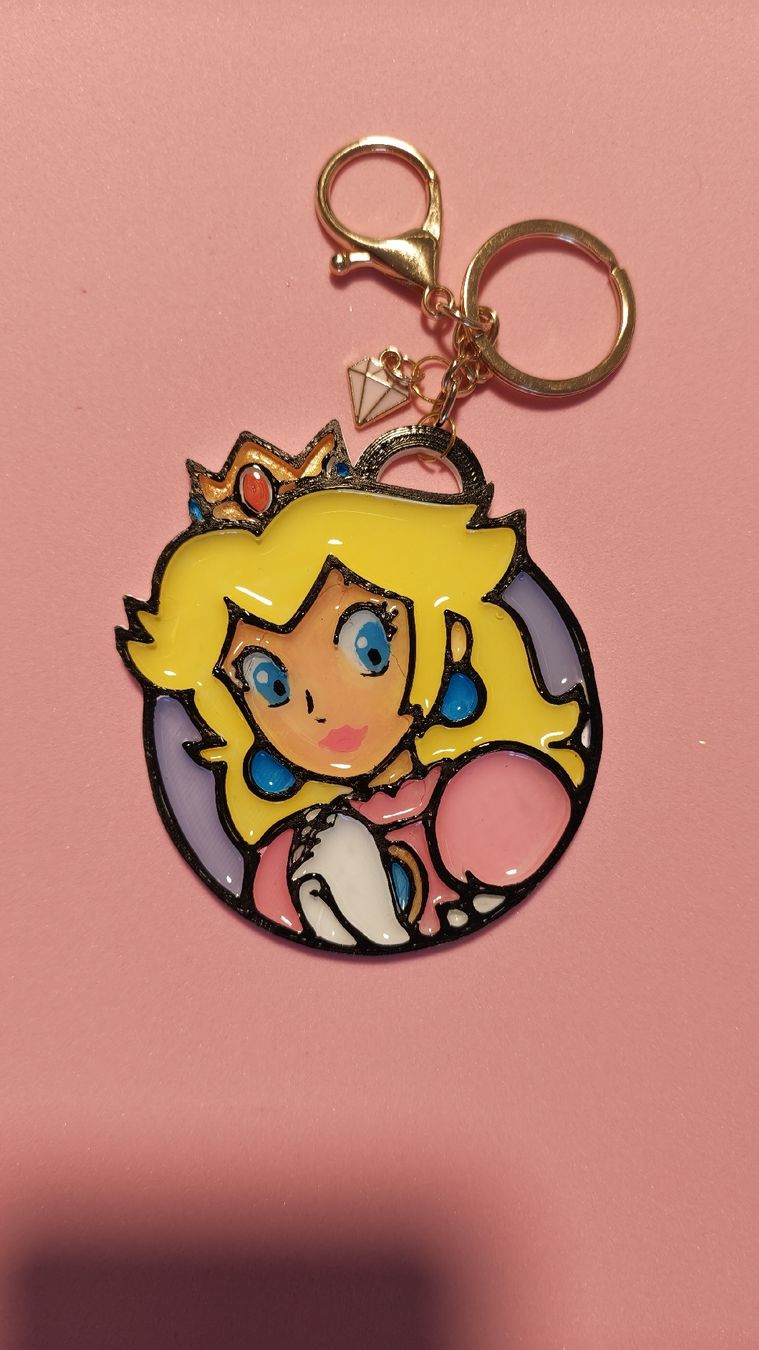 Schlüsselanhänger & - bänder: Porte-clés Peach fait main – Gebraucht aus Domdidier von Nina_Atelier 1