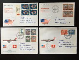 1967 20 Jahre Nordatlantikflug 4 Briefe