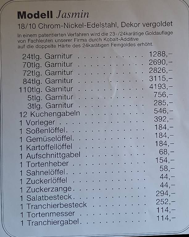 Solingen Bestecksets: Goldbesteck von Solingen – Neu (gemäss Beschreibung) aus Ermatingen von arr_7yxq 2
