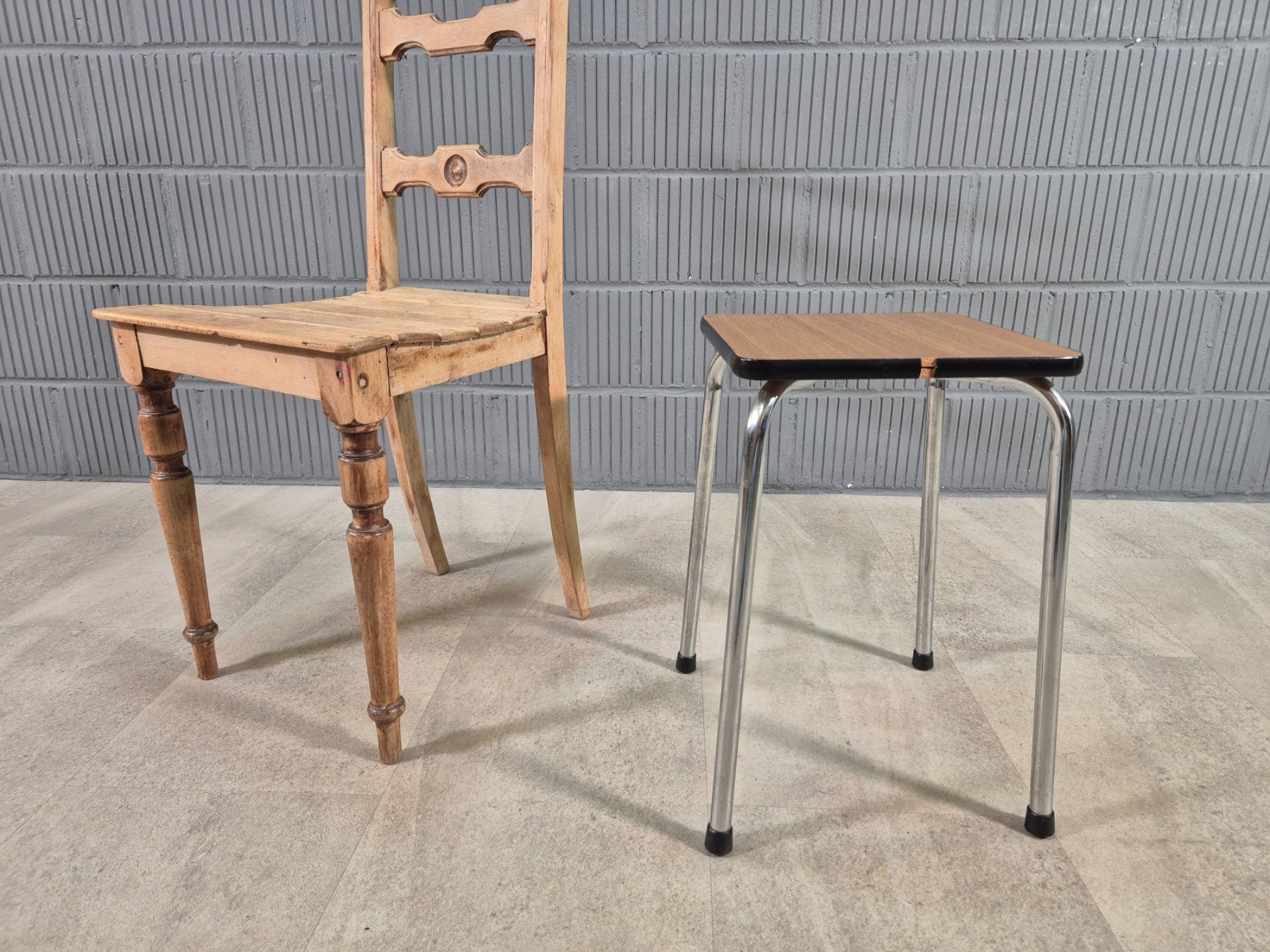 Hocker: 1970 Kelco braun Küchenhocker Tabouret Schemeli Hocker Stool – Gebraucht aus Nottwil von Wondewa-Shop 3