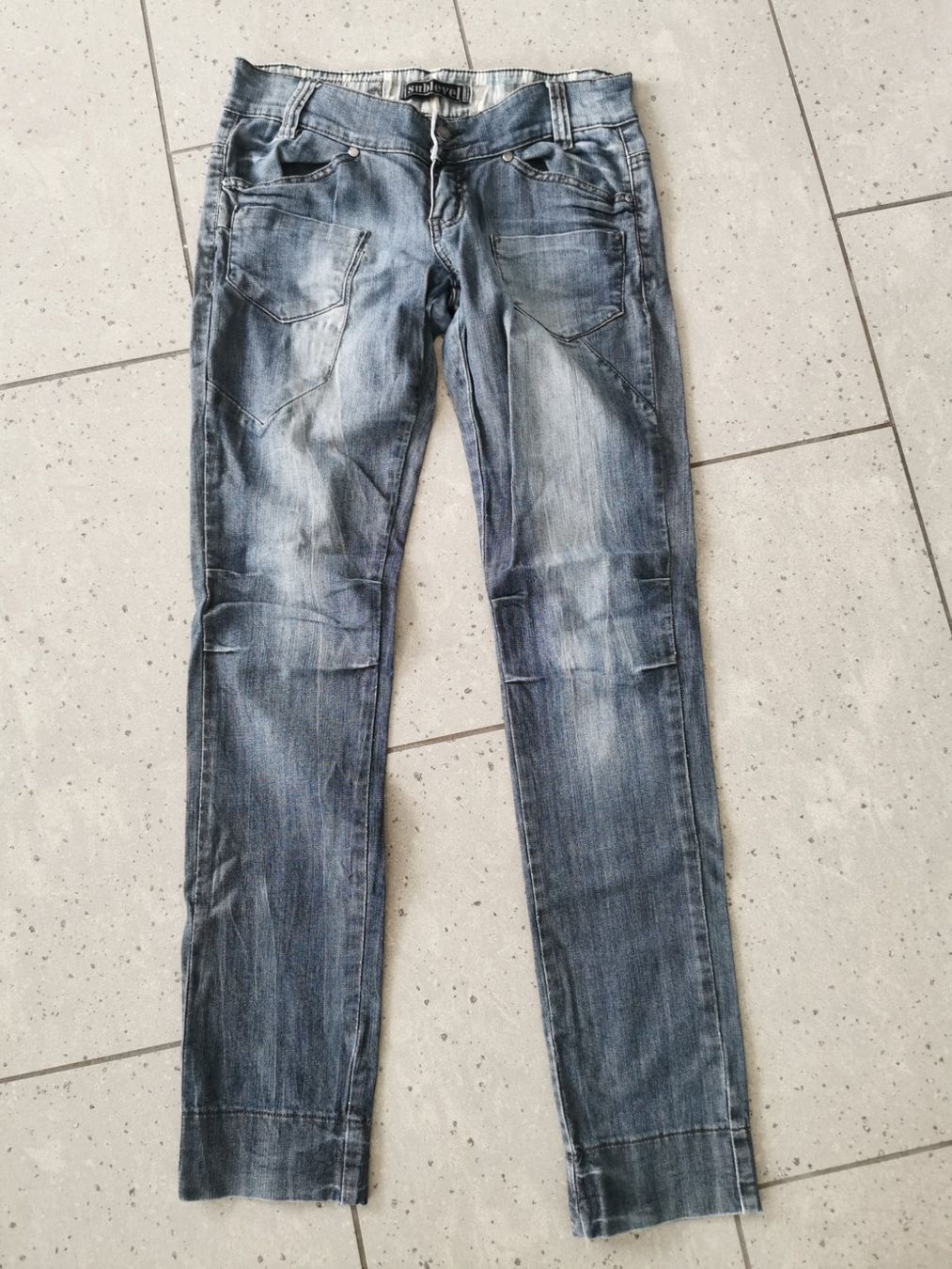 Jeans: Blaue Jeanshose, Gr. S, Sublevel – Nuovo (secondo la descrizione) da Malters venduto da Wahni81