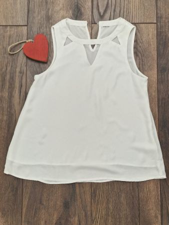 Damen Top Zebra weiss Grösse XS (gross) guter Zustand