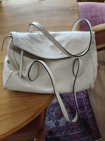 Gianni Chiarini Handtasche Leder Creme guter Zustand
