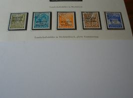 Satz Landschaftsbilder Buchdruck, Überdruck SdN, sauber o