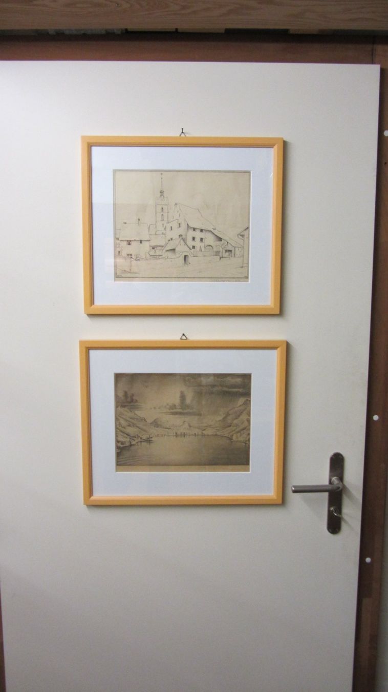 Grafica & Litografie: Niklaus Stoecklin 2 Lithographien Morcote, Basel – Usato da Hölstein venduto da niala06