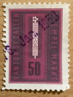 Stempel-Marke Kanton St.Gallen SG - Fiskalmarke gestempelt