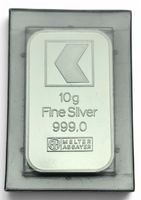 Silberbarren 10 g Banque Cantonale 999.0 New !