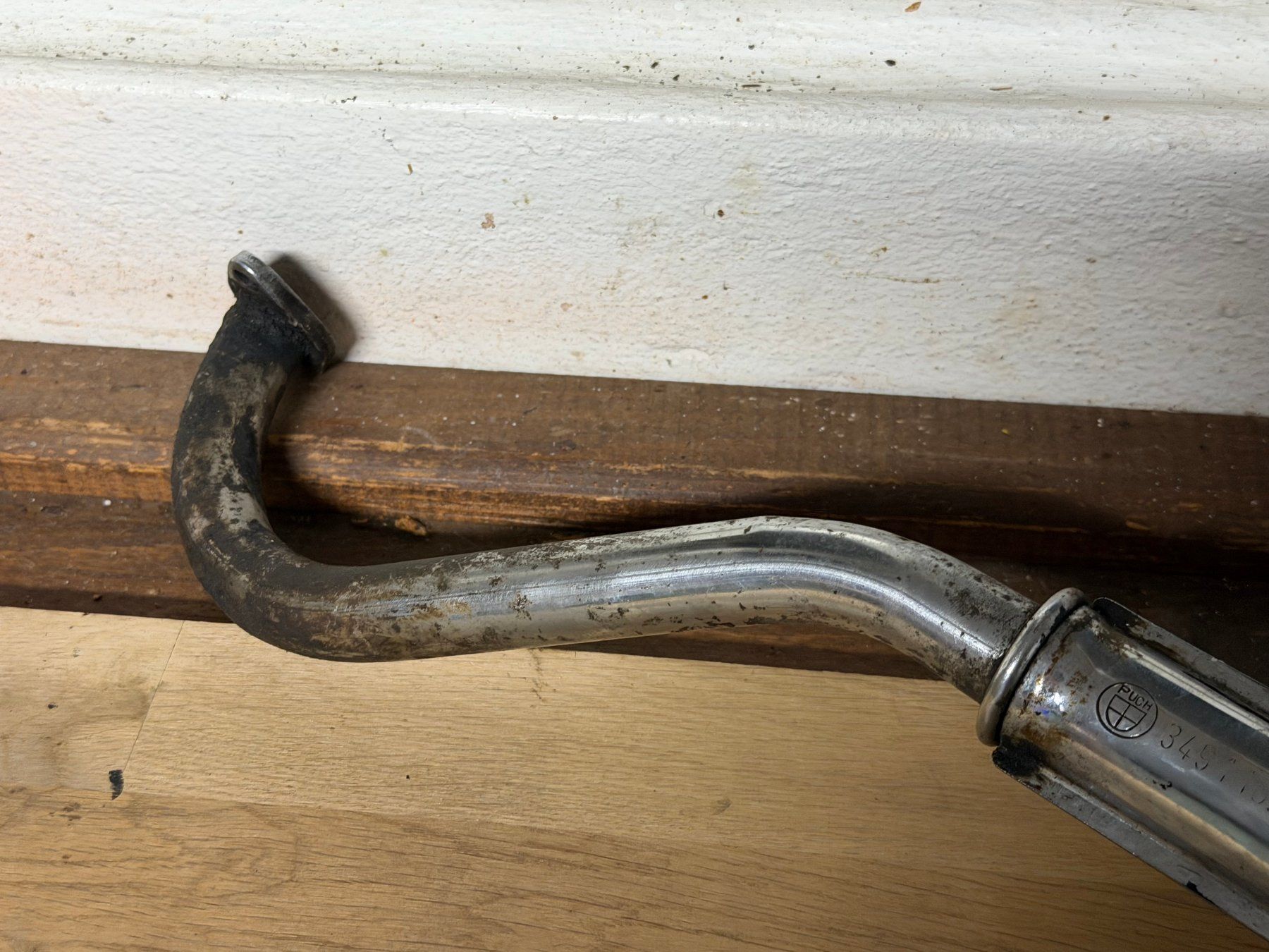 Parti ricambio per ciclomotori: Auspuff Puch 22mm 2 Teiler mit einer Lasche -> Halter OLIDE – Usato da Bolken venduto da si.x.las 5