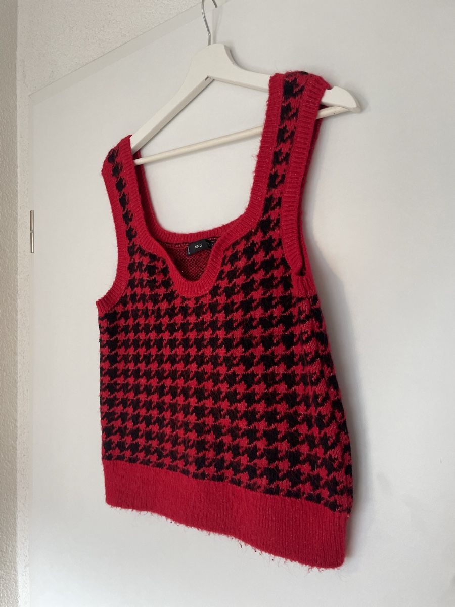 Mango Maglioni & Felpe: Printed Knitted Sleeveless Sweater Vest – Nuovo (secondo la descrizione) da Roche VD venduto da closetcleanse 1
