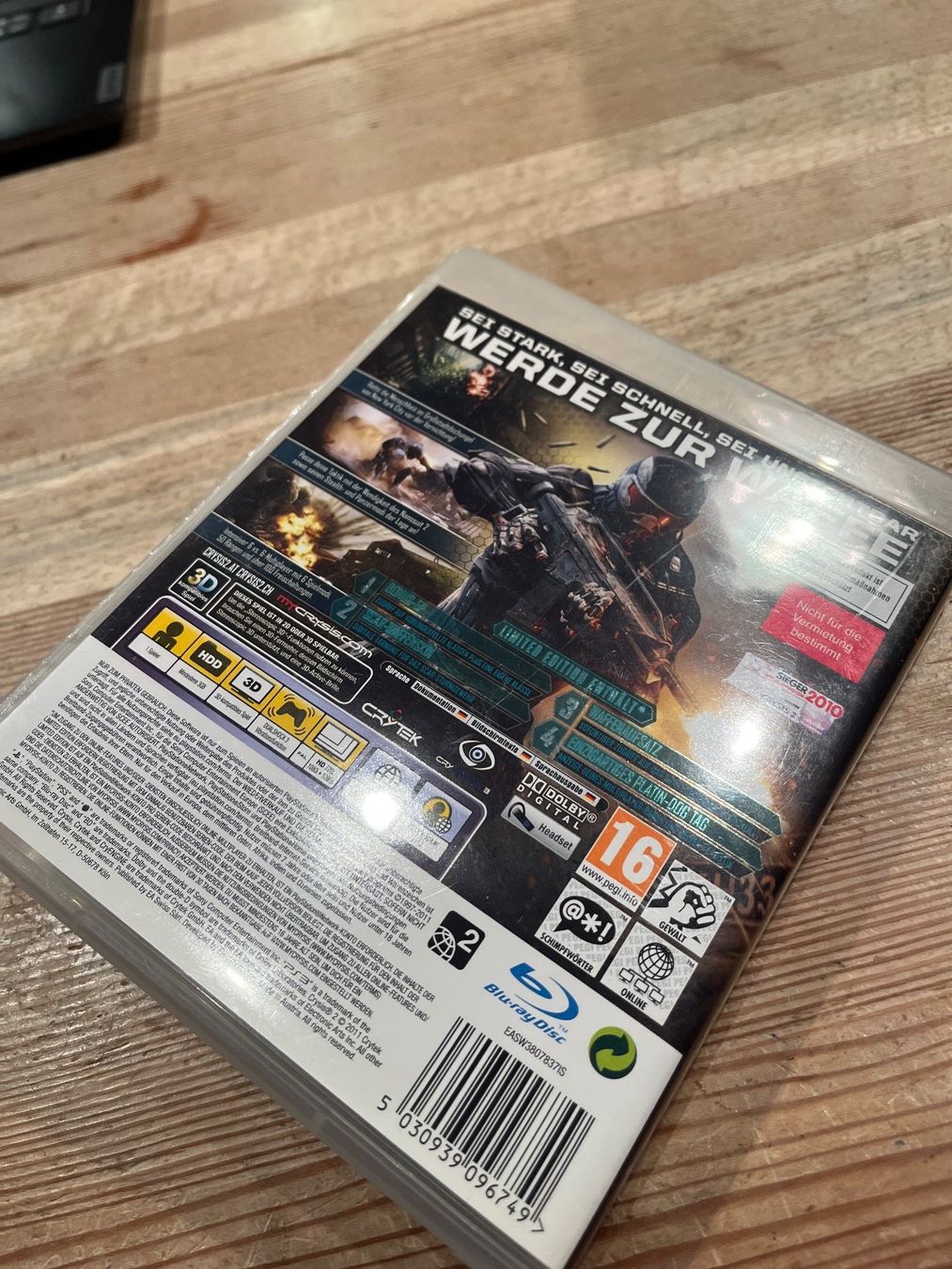 Sony Giochi: Play Station 3 Crysis 2 Game – Usato da Fahrni b. Thun venduto da berger_tuning34 1