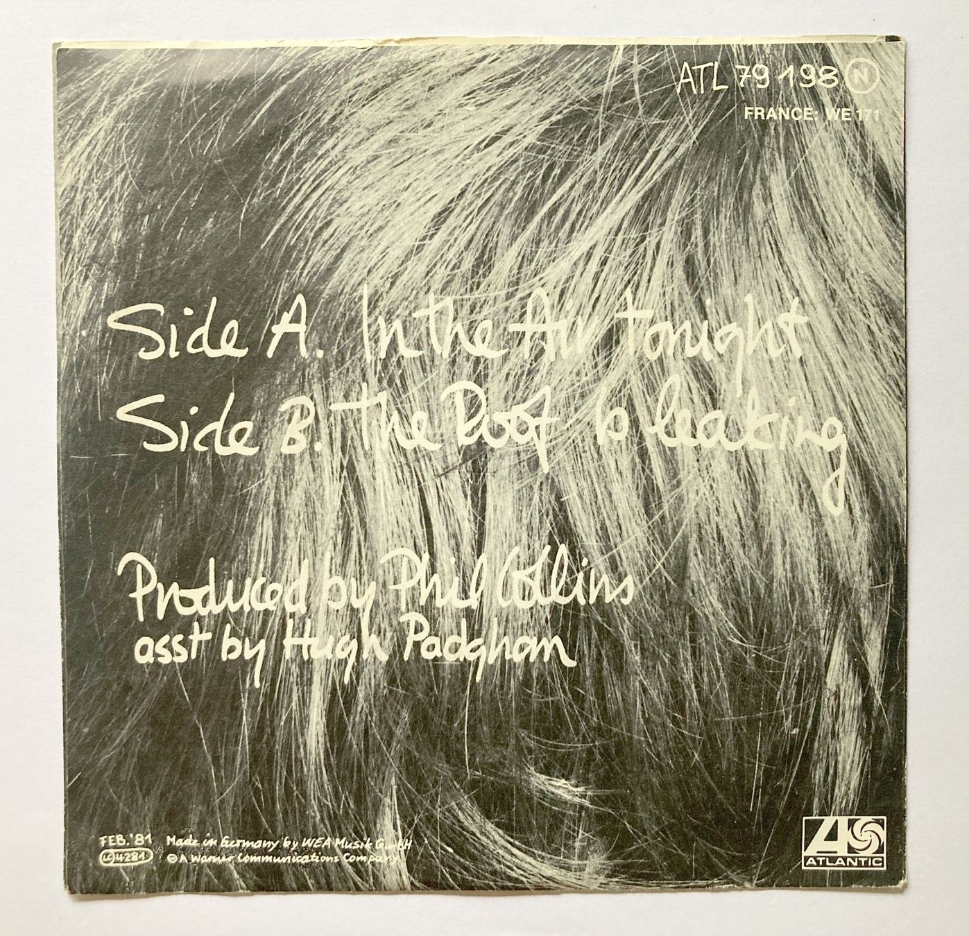 Dischi in vinile: PHIL COLLINS - IN THE AIR TONIGHT – Usato da Bottens venduto da hotter-than-hell 1