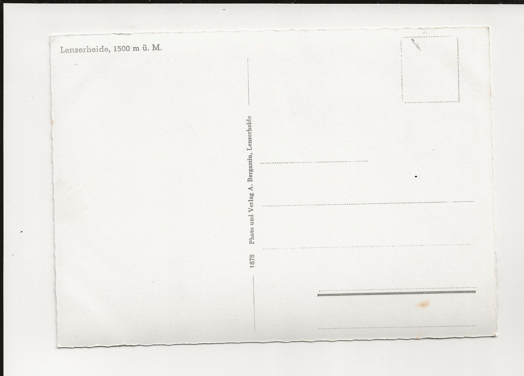 Cartoline postali: AK ca.1960 Lenzerheide 1500 m ü. M. – Usato da Greifensee venduto da 315WDO 1