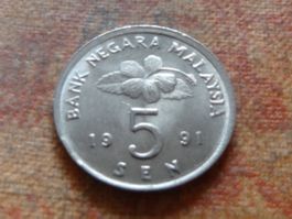 MALAISIE   5  Sen   1991