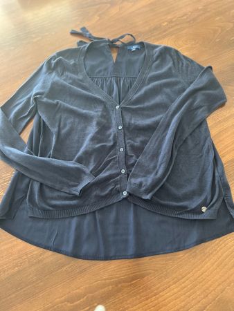Tom Tailor Strickjacke, Grösse M, dunkelblau