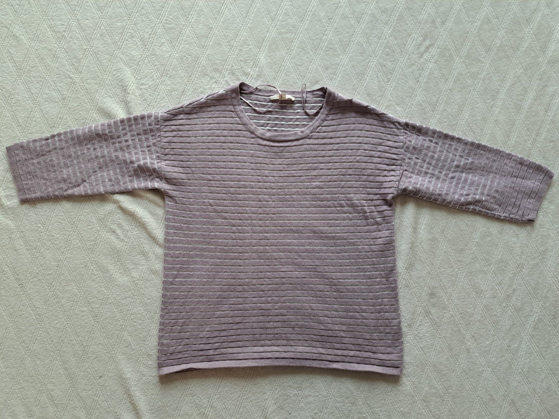 Esprit Maglioni & Felpe: Esprit Damenpullover lila/weiss gestreift Gr. M – Usato da Gysenstein venduto da joshuas81