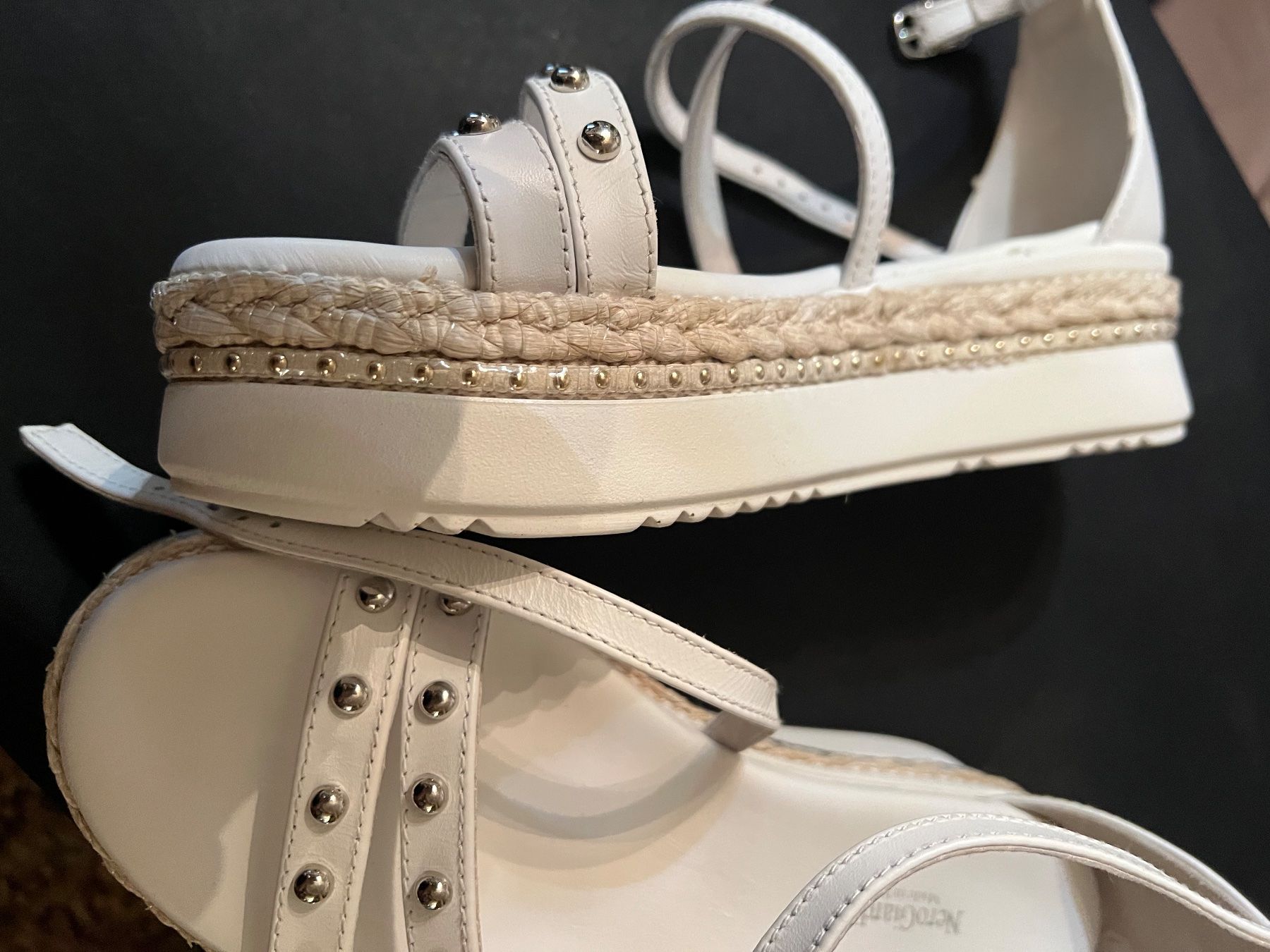 Scarpe da donna: Sandale NeroGiardini IT blanc en cuir T37 NEU – Usato da Porrentruy venduto da SYANKA 8