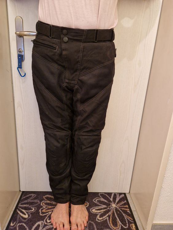 Richa TIPO Motorradhose Für Kinder - Textilhose Schwarz In Größe 152