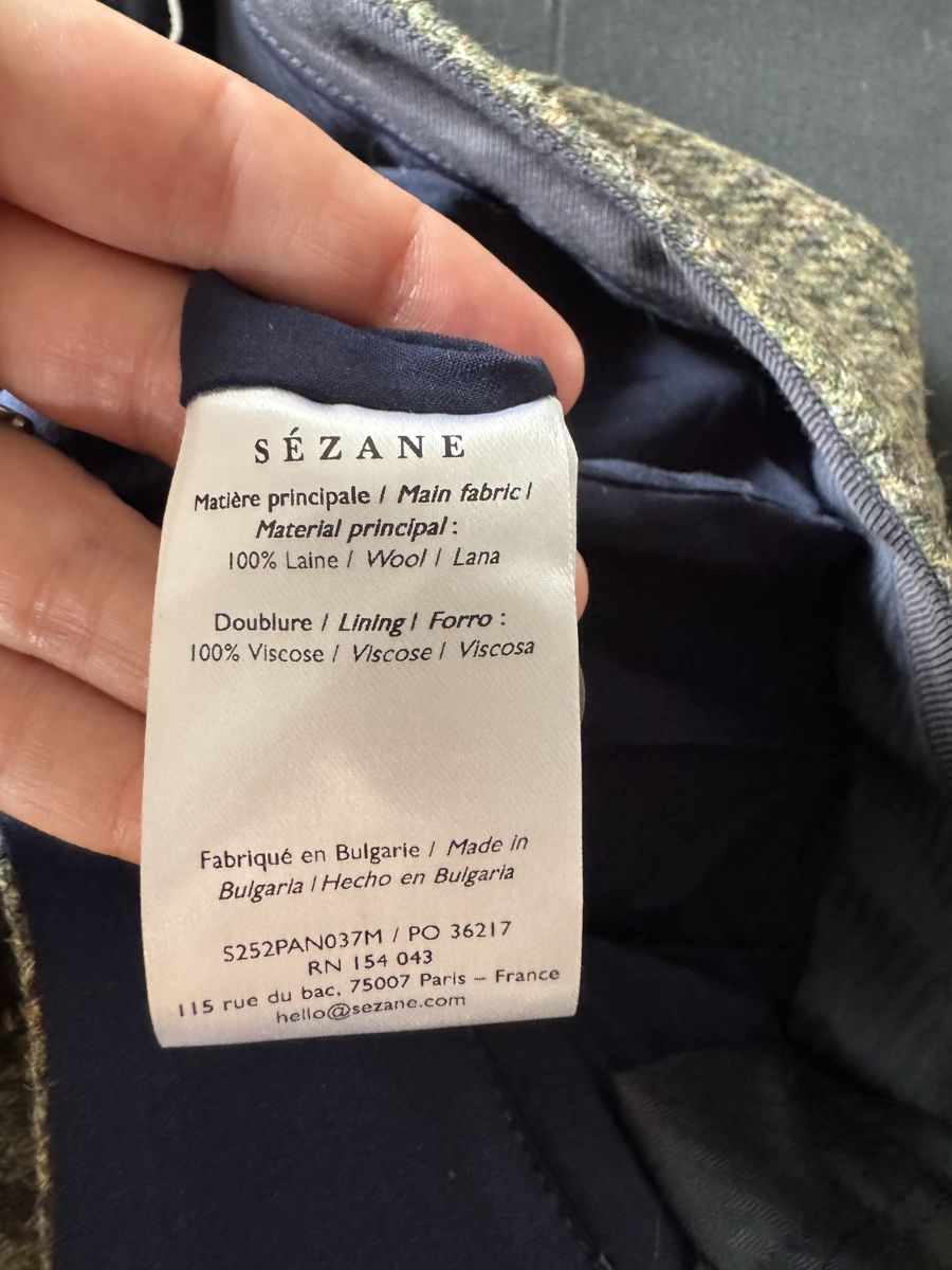 Sezane Pantaloni: Pantalon Dan Sézane - vert – Nuovo e nell'imballaggio originale da Le Lignon venduto da mae_9hql 2