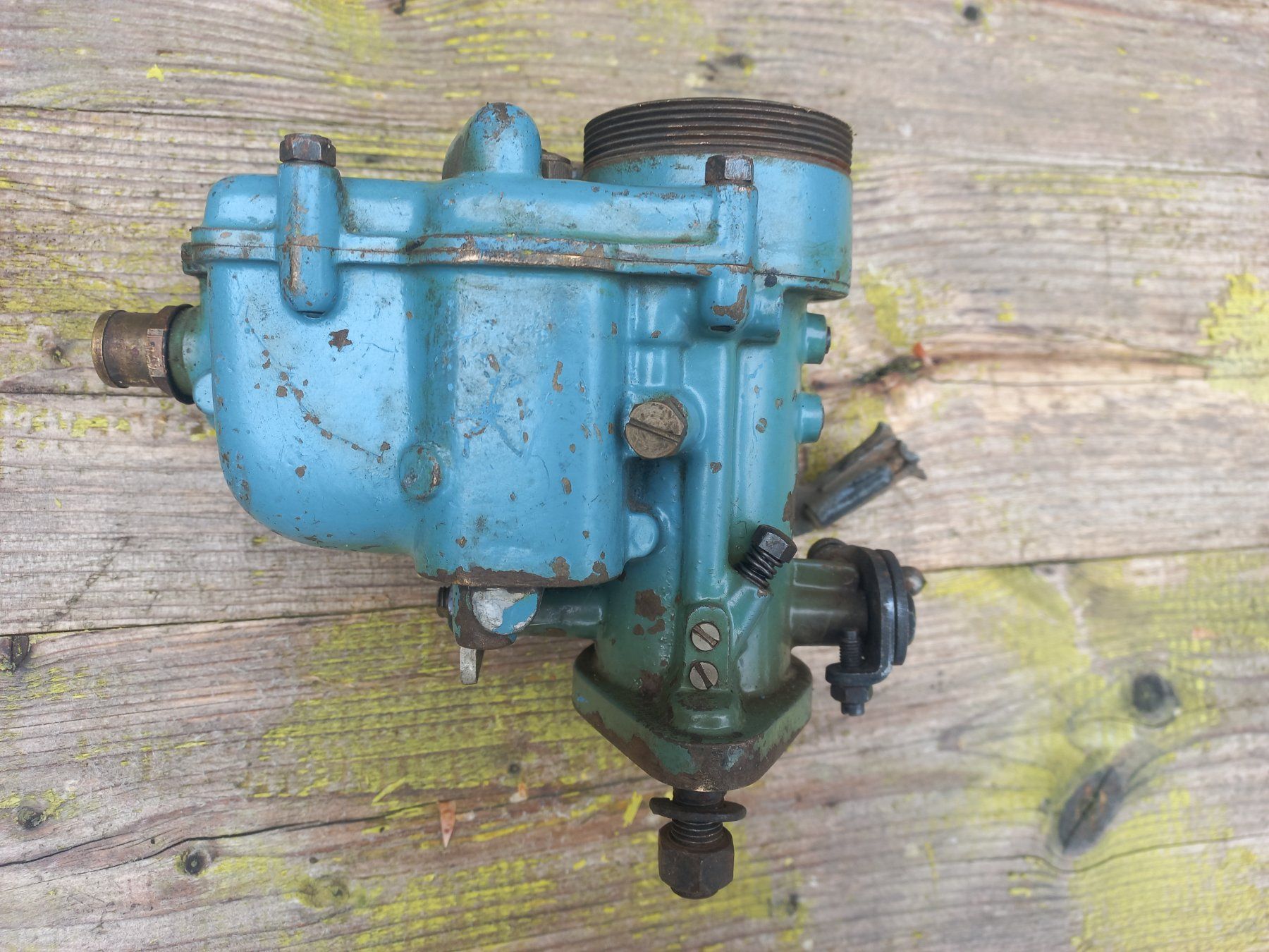 Tutti pezzi di ricambio auto: rarer Oldtimer Messing / Bronze Vergaser WEBER Tipo 36 DR 2 – Usato da Dulliken venduto da Dullikenlerchclassic 1