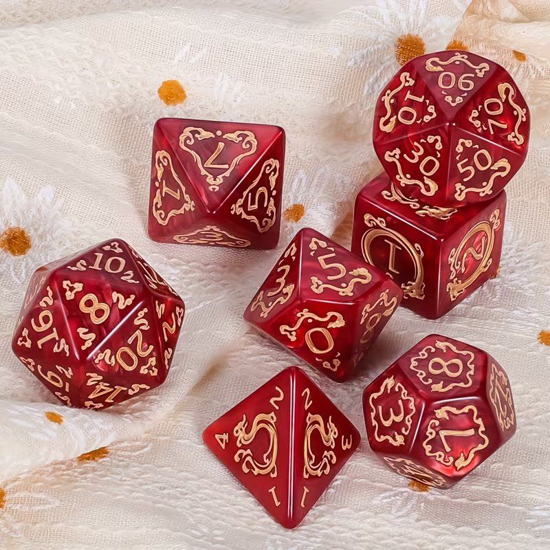 Statuette: Dungeons and Dragons d&d dnd plastic Würfel dunkel Rot – Nuovo (secondo la descrizione) da Rüschlikon venduto da lordgara